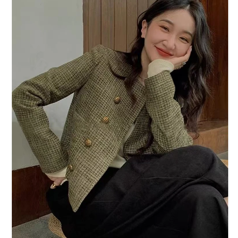 【运费险+当天发】7182025年春季新款春装女复古法式短款上衣百搭