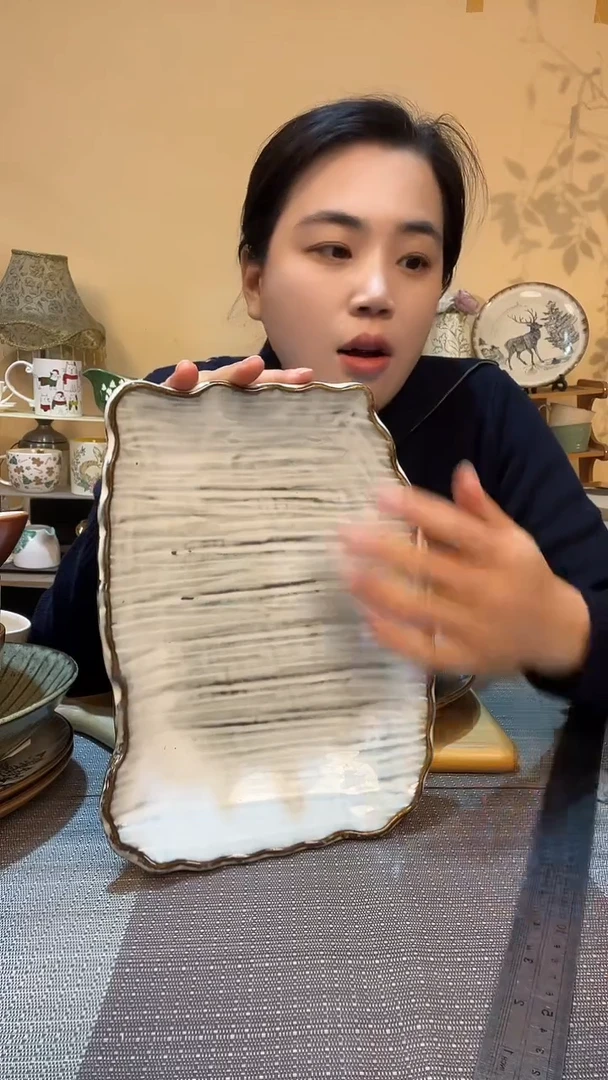 瓷片复古麻点英寸长盘 介意勿拍