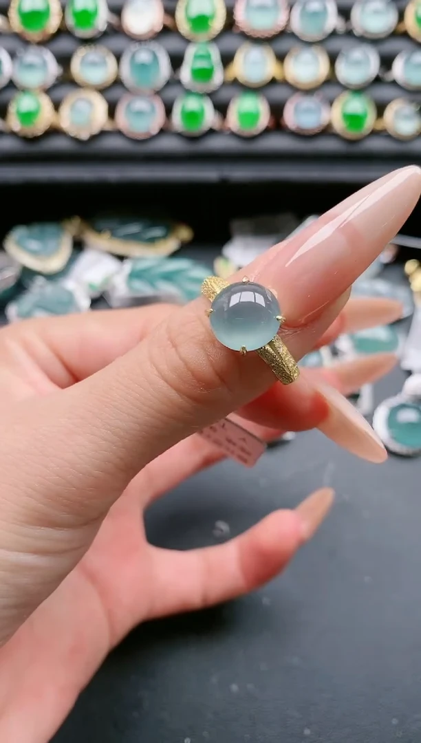 【闪购商品】翡翠戒指银S925镶嵌11111