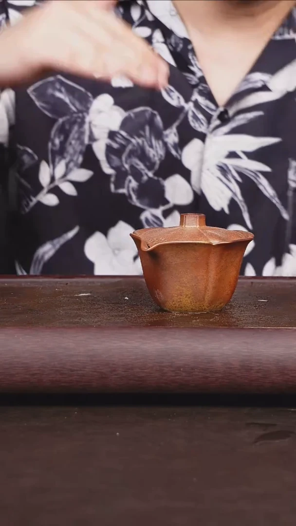茶壶紫砂柴烧 莲花公道宝瓶