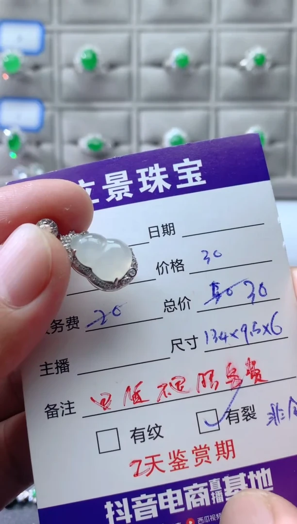 颈饰银S925镶嵌翡翠吊坠