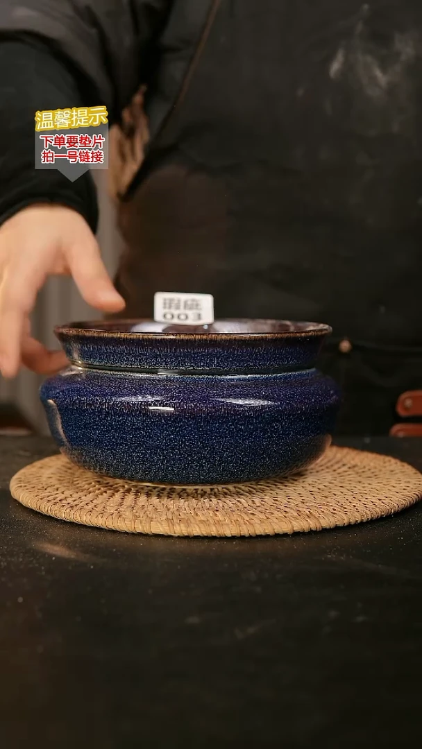 瓷片004瑕疵款，口约16  高约10