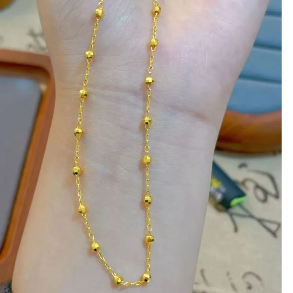 合金项链 镀K金项链 镭射珠项链多样性发货5596