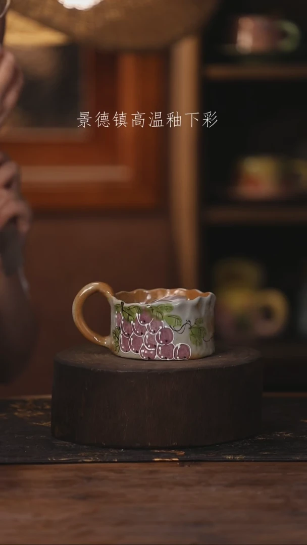 陶瓷景德镇高温釉下手绘陶瓷276
