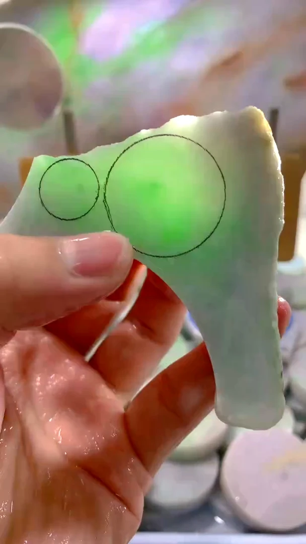 翡翠裸石翡翠散珠裸石天然缅甸翡翠A货611