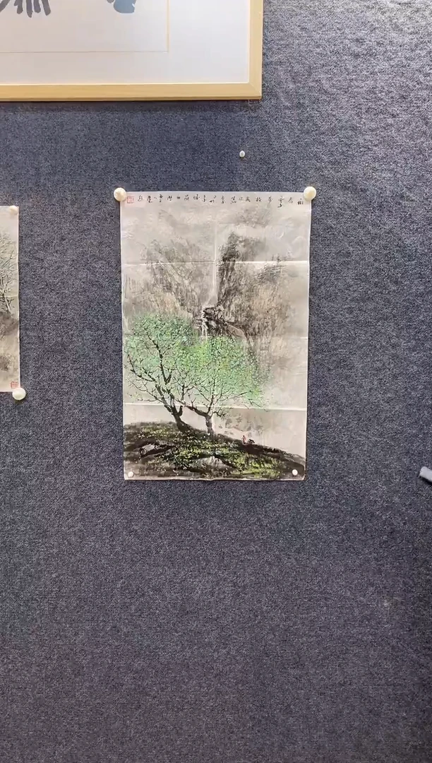 国画5224刘庆Y一树春风45*69