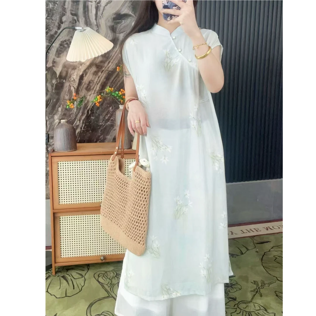 【依然】A141（扶苏）新中式国风夏季宽松无袖女款连衣裙