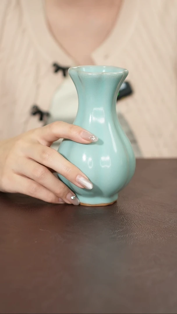 摆件汝宋汝瓷原产地原矿釉汝瓷