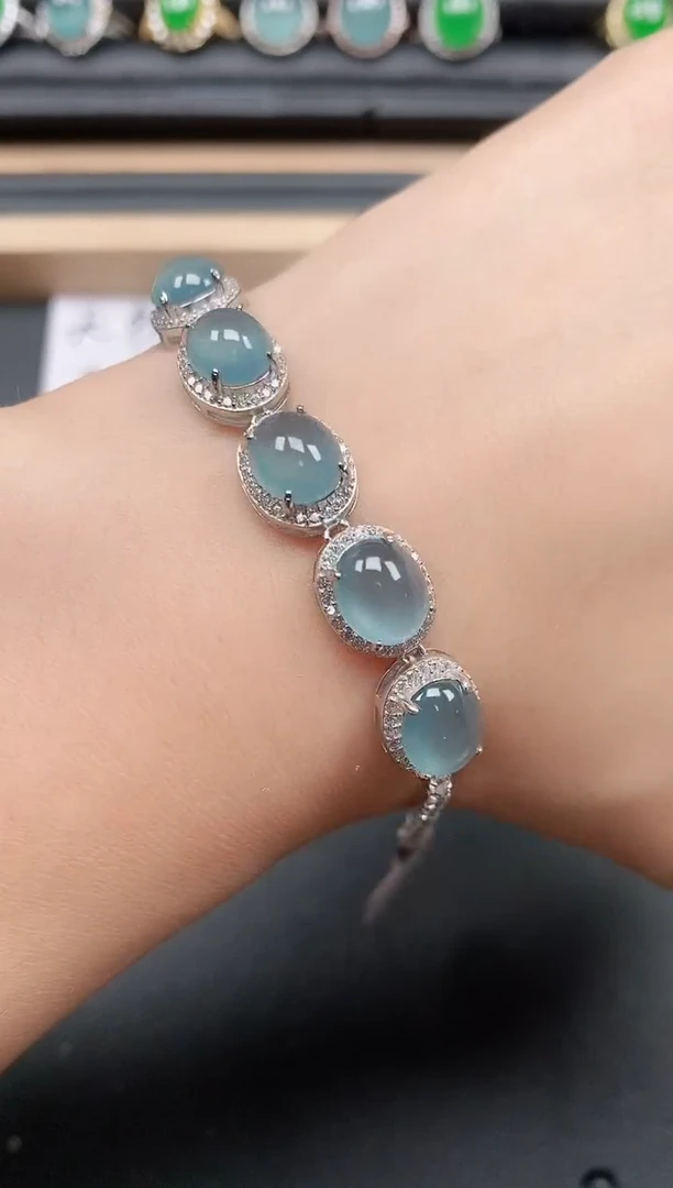 翡翠戒指银S925镶嵌111111