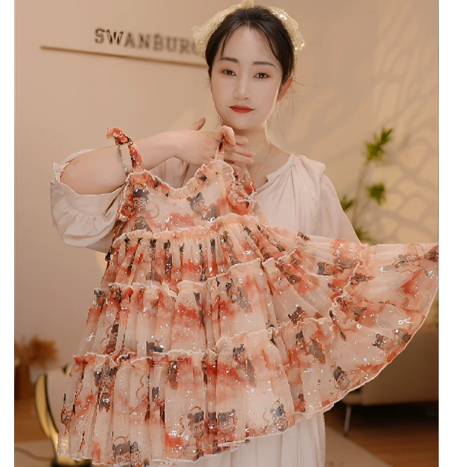 【Y.d0365】25夏季新款女童可爱卡通印花公主裙女宝洋气吊带连衣裙