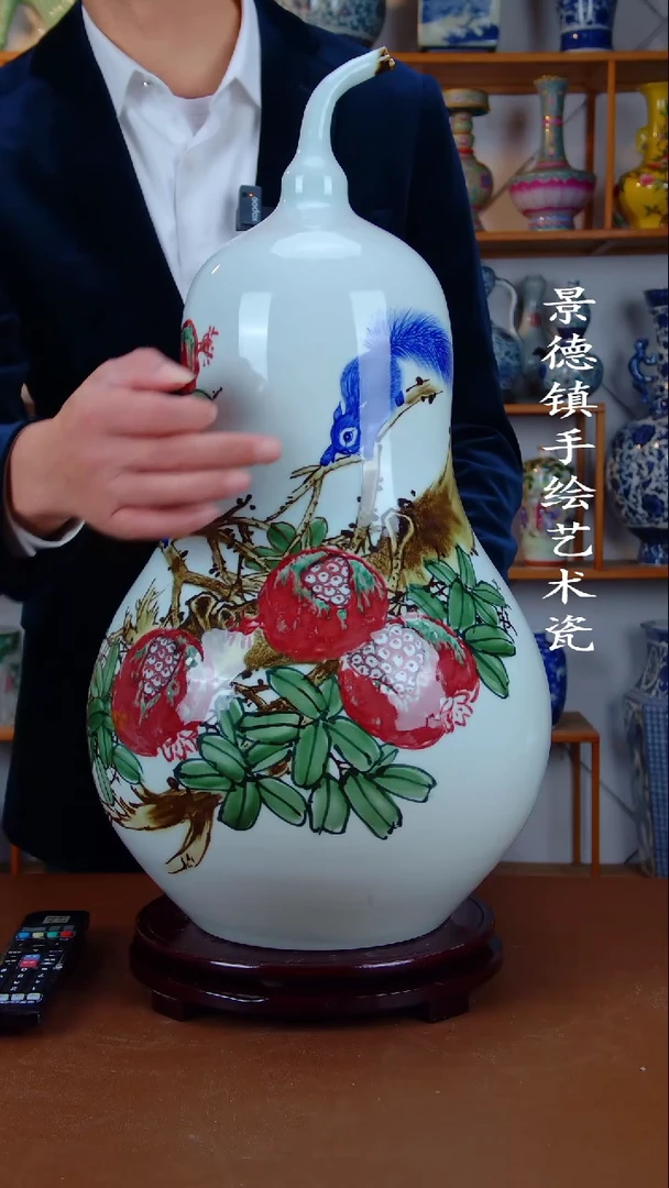 瓶景德镇手工手绘陶瓷摆件19
