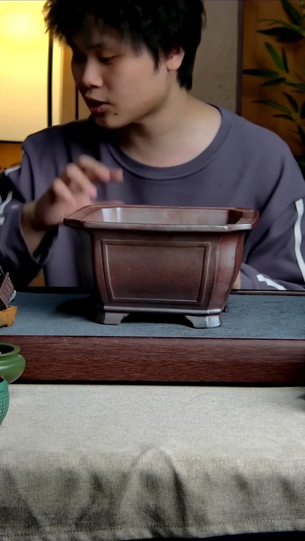 紫砂花盆19.5*11.5内径紫砂花盆