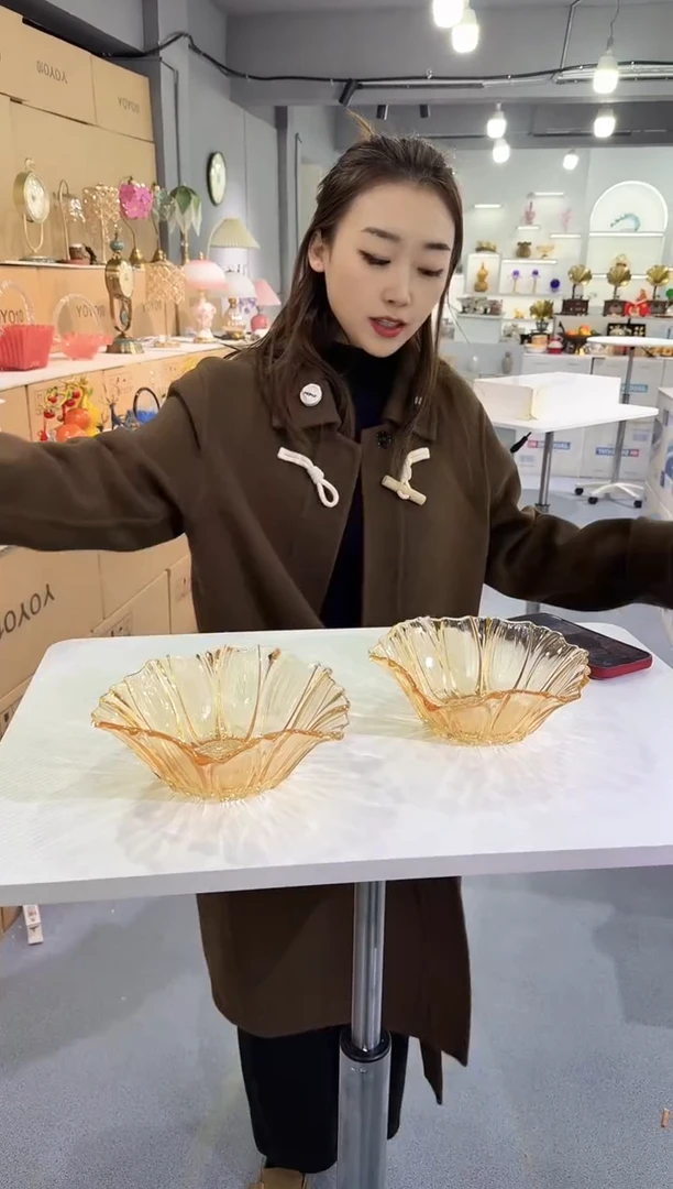 有机玻璃盛泰花瓶花器H-早3一对