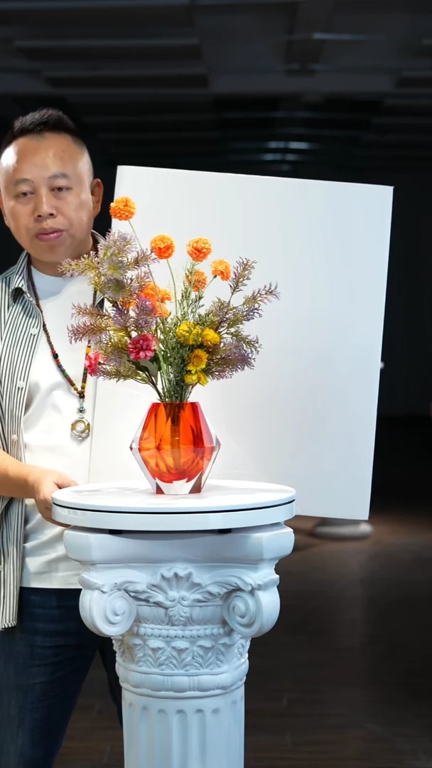 手工艺品琉璃落日余晖