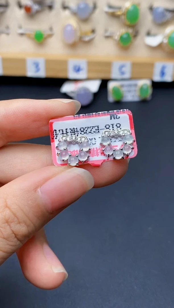 银S925镶嵌戒指翡翠5481