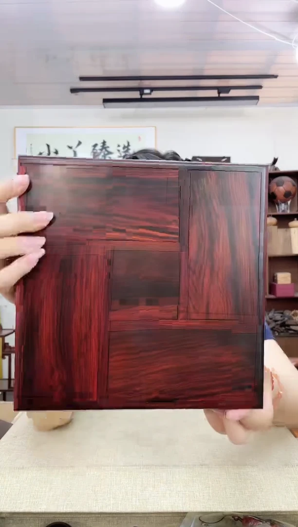 乌木类端景台240微凹黄檀万字盒木木木