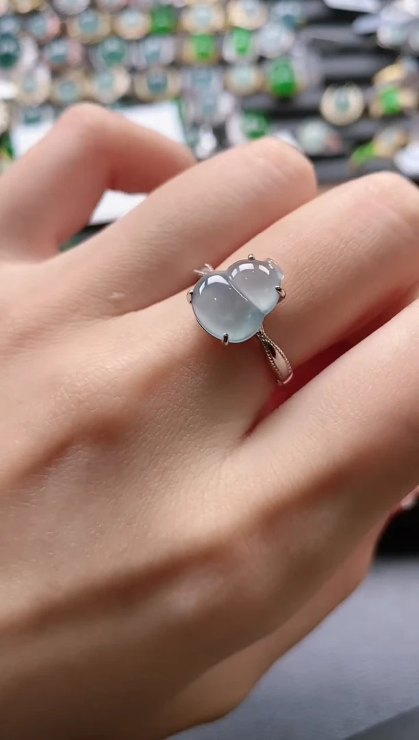 【闪购商品】翡翠戒指银S925镶嵌51151