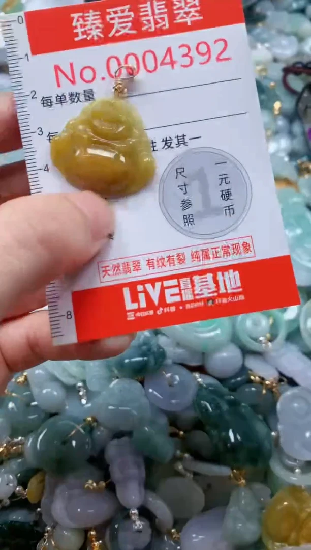 翡翠未镶嵌吊坠(不含链)4392