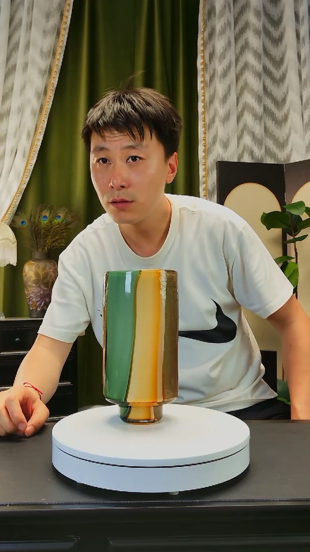 琉璃手工艺品手工铜网彩色花器摆件