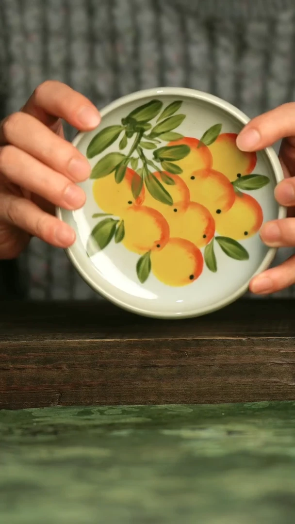 陶瓷青诗集手工手绘瓷器