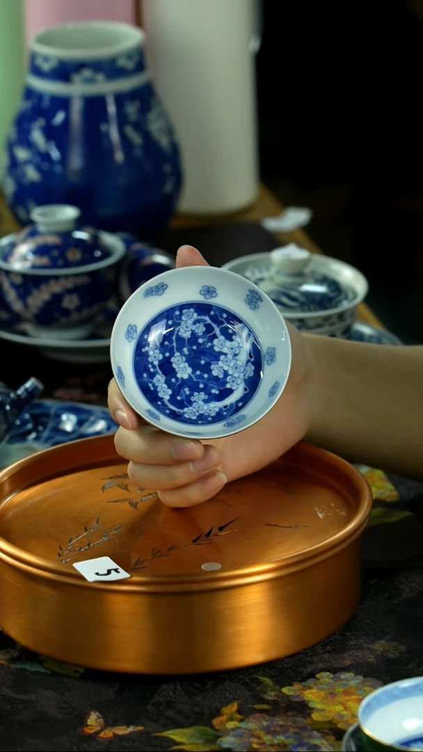 中秋国庆景德镇手绘瓷器