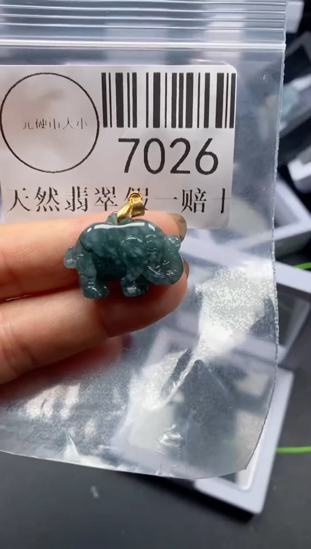 吊坠(不含链)未镶嵌翡翠7026