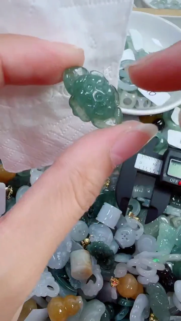 散珠翡翠346号链接，A货翡翠