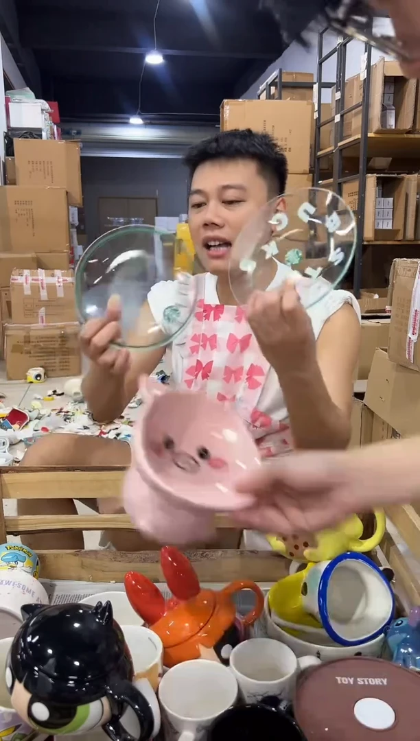 瓷片xbb玻璃碟子2件套