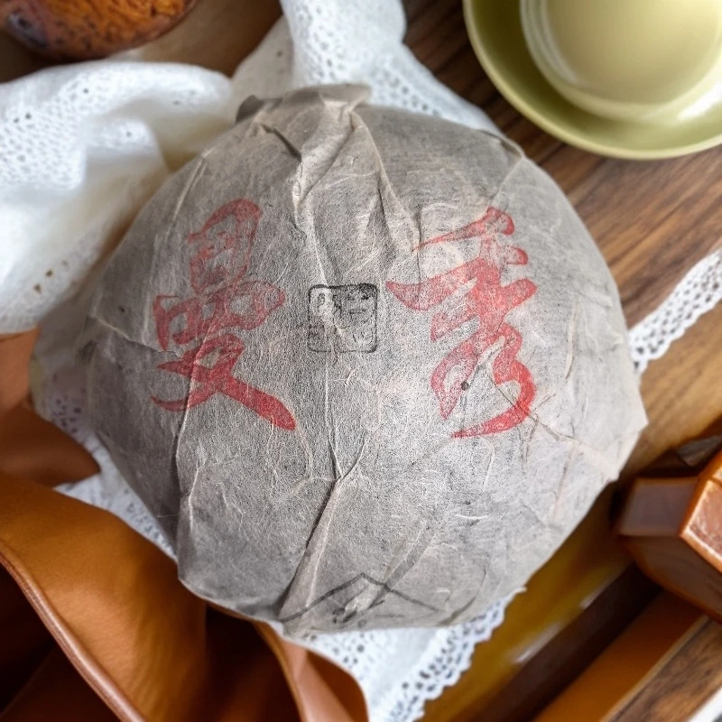 2016年易武曼秀古树普洱熟茶沱250克HJ1号6月4日