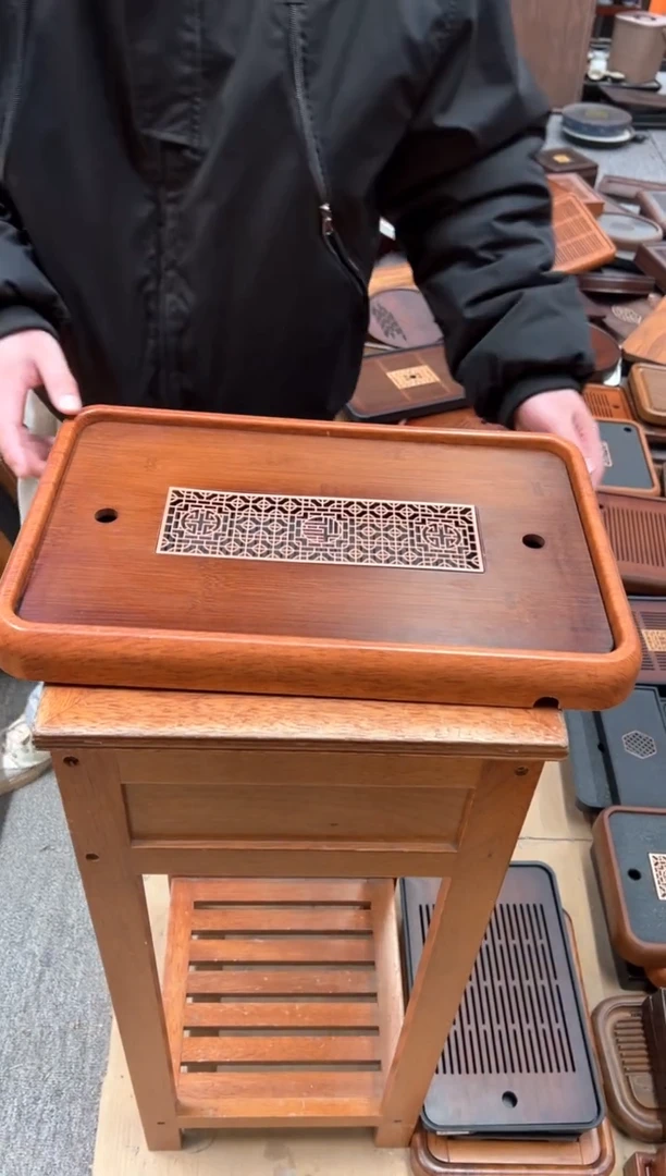 【闪购商品】茶盘茶盘茶盘茶盘46*29密胺边框非实木