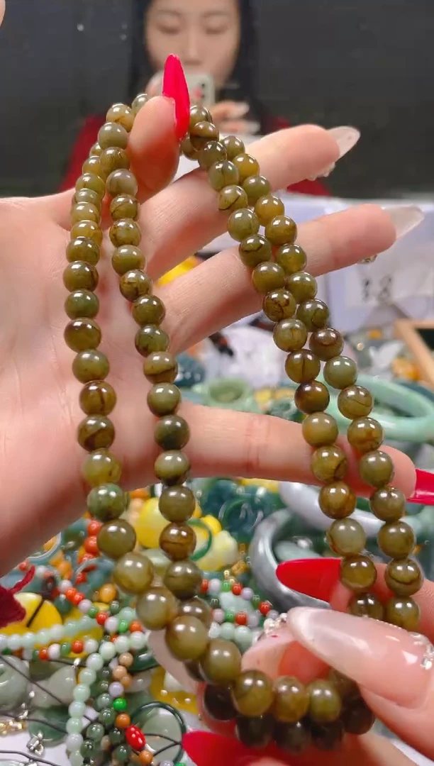 【闪购商品】翡翠颈饰未镶嵌7MM/S/翡翠A货一图一物