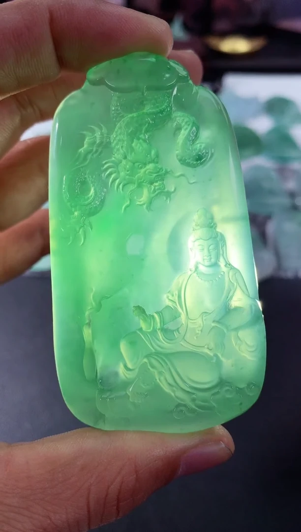 颈饰未镶嵌翡翠天然A货翡翠 定制翡翠 定金