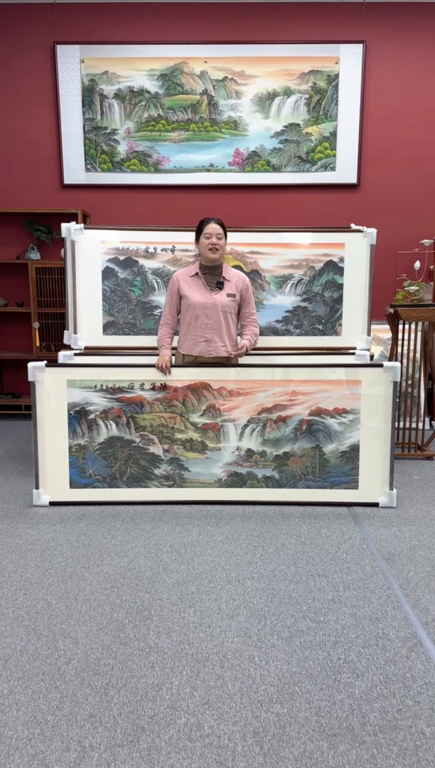 国画手绘 鸿运当头 219*88