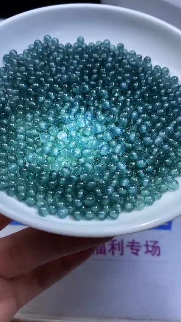 未镶嵌散珠红宝石D510 湖水蓝宝石4mm50颗46.8元