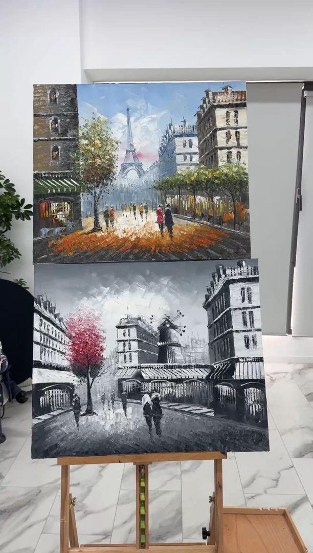 油画横板手绘油画 66元一个