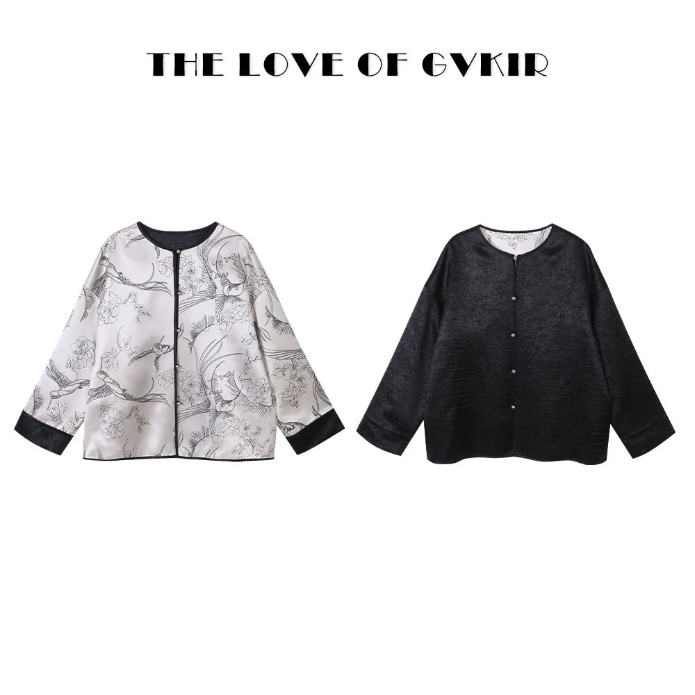 新国风气 短款时尚休闲百搭宽松设计师外套G242386