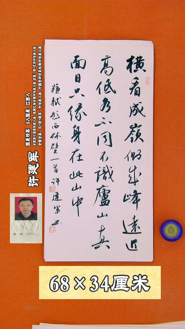 书法141R许建军书法作品