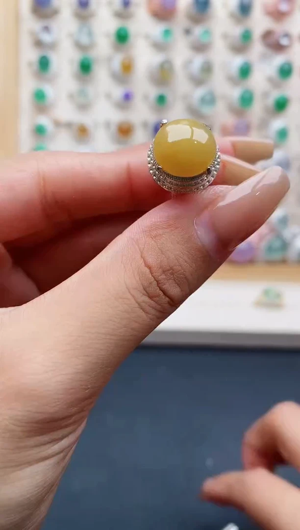 翡翠戒指未镶嵌天然缅甸翡翠A货222 7-9