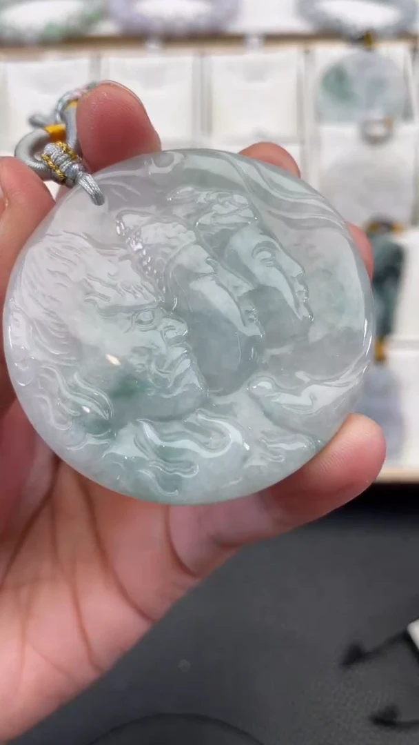 颈饰未镶嵌翡翠天然缅甸翡翠A货451