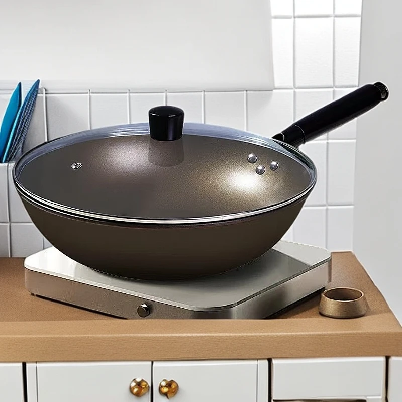 膳之厨/膳之厨钛盾不粘锅 耐磨耐用 防烫木柄加大直径32CM