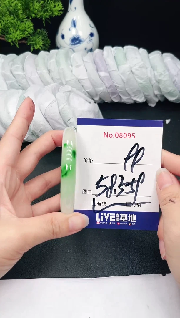 未镶嵌手镯翡翠8095