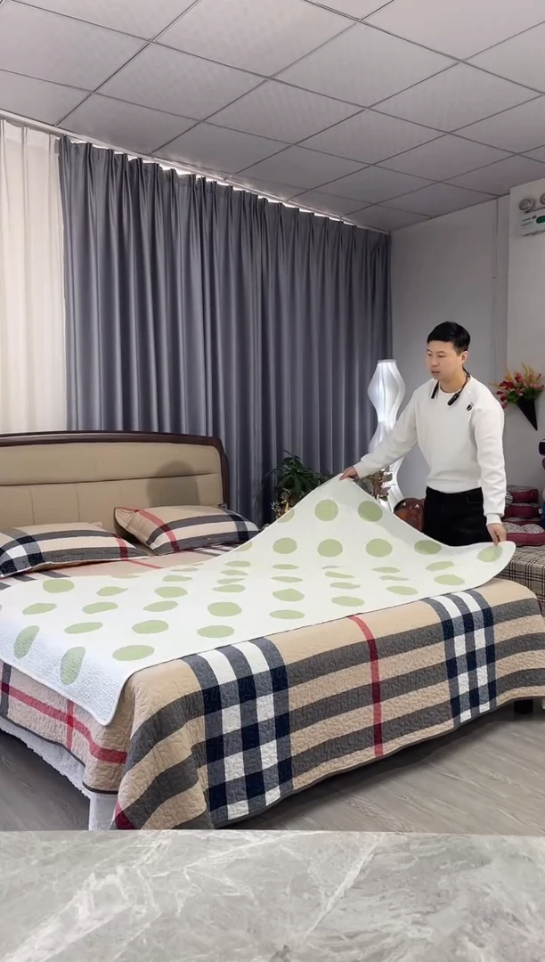 棉110cm*200cm 绿波点