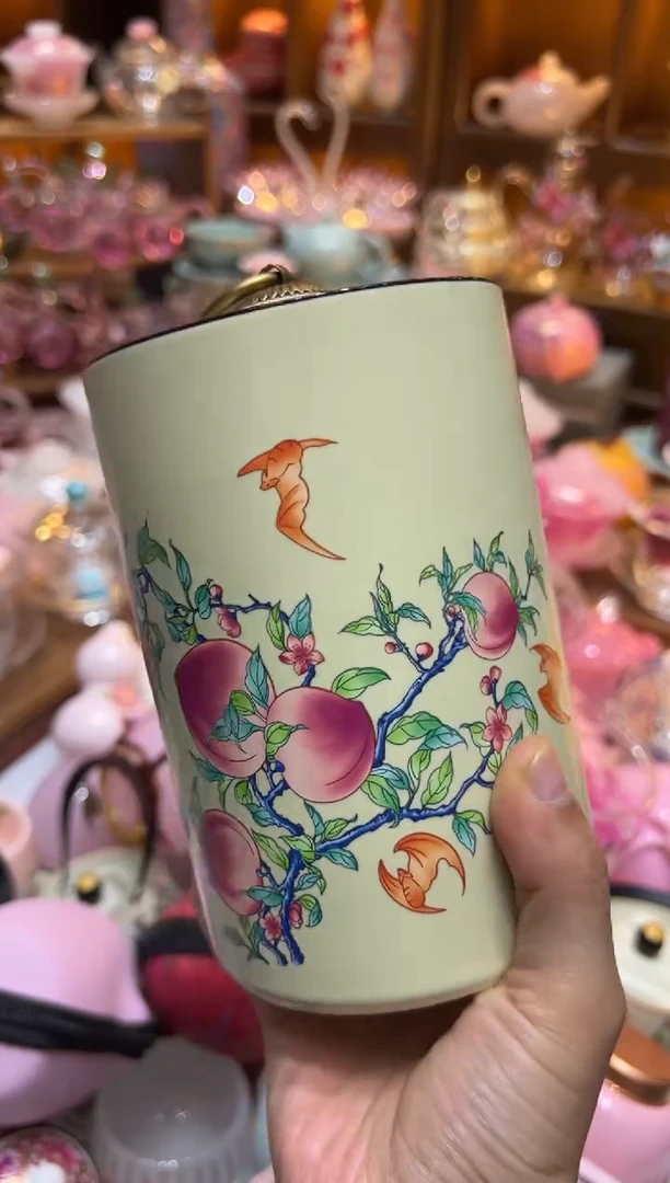 九桃五福茶叶罐55