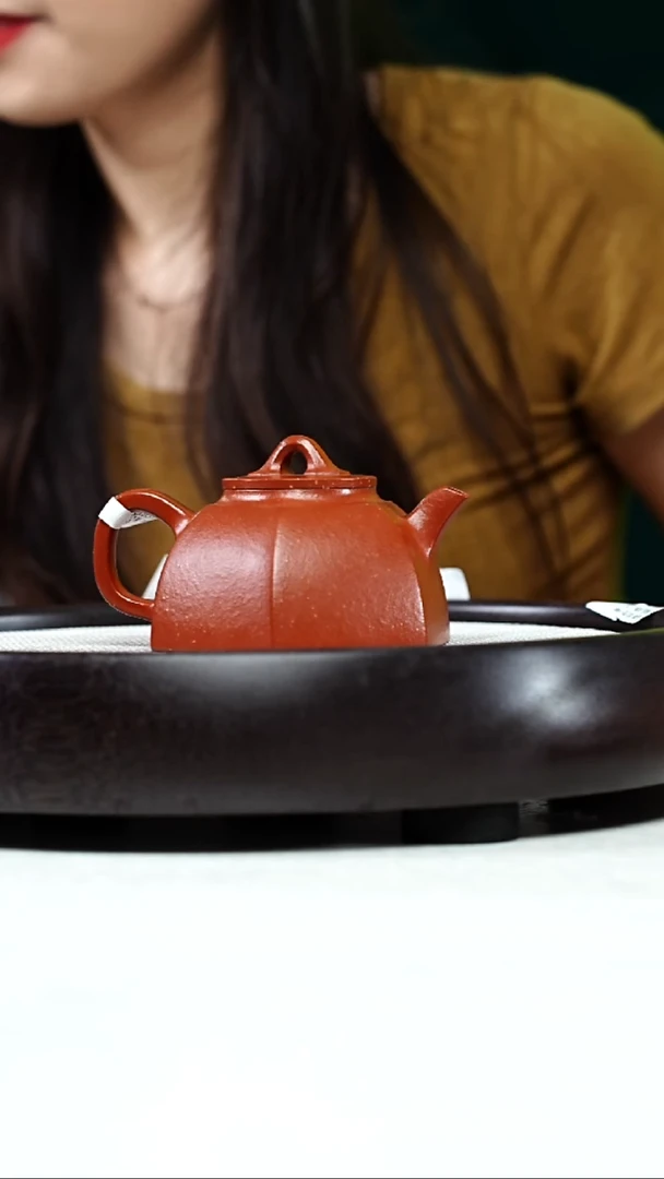 茶壶紫砂自***翔GHW-0034六方圆口-赤龙焕彩-260cc