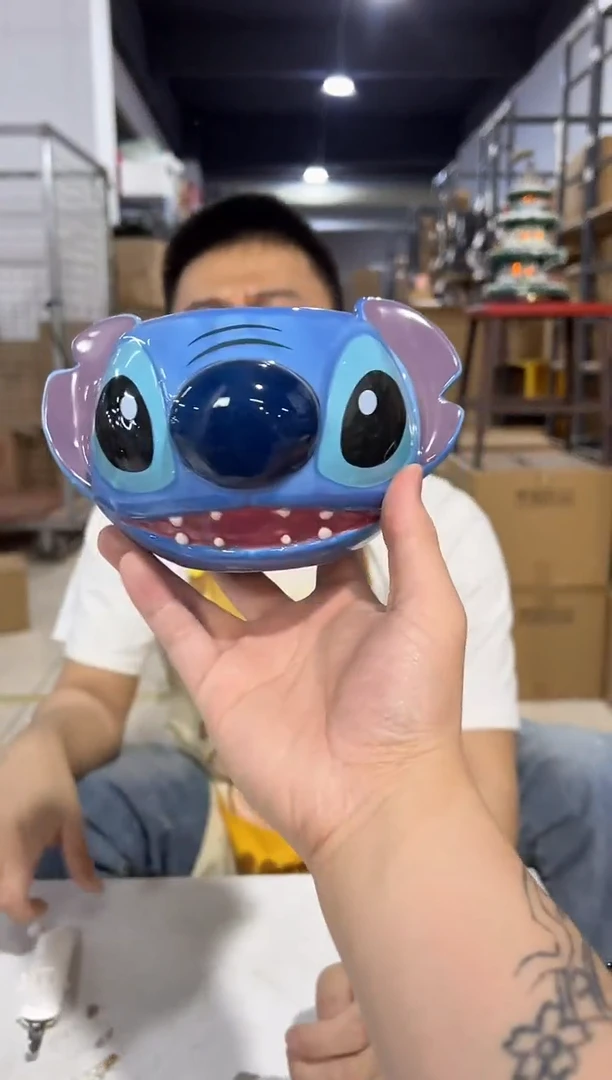 瓷片大号史迪仔头杯微瑕