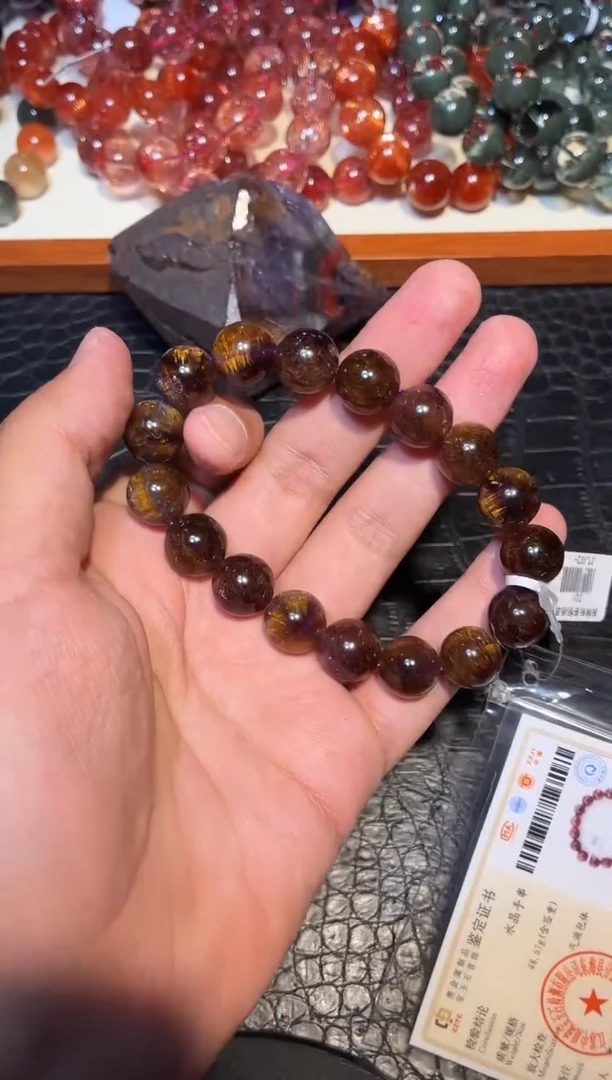 未镶嵌手链水晶苹*姐紫钛单圈A12（多样性发其一）