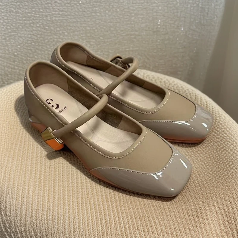 25年秋冬新款单鞋皮面厚底百搭时尚软底乐福鞋单鞋102