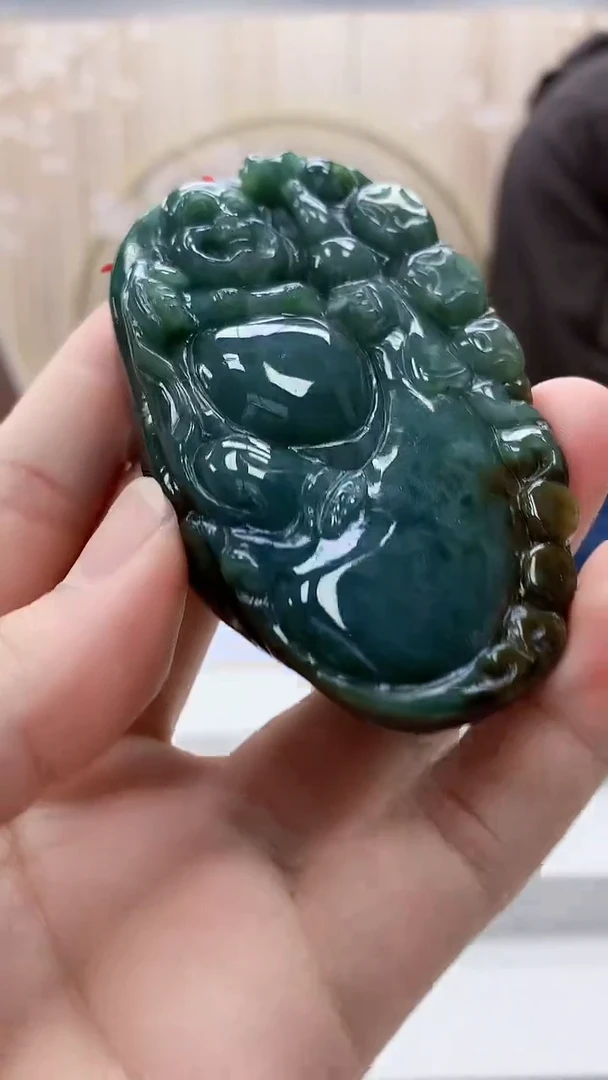 定制翡翠未镶嵌4812bb-毛货挂件41