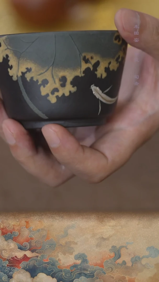 茶壶紫砂匋斋岩如.荷花二式/厂黑