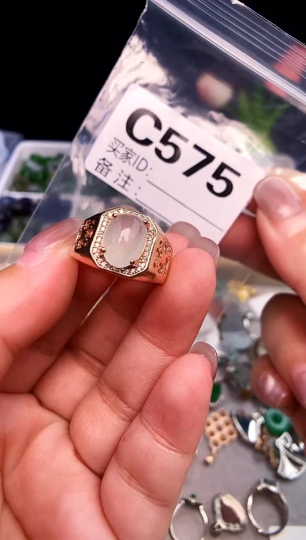 吊坠(不含链)银S925镶嵌翡翠1